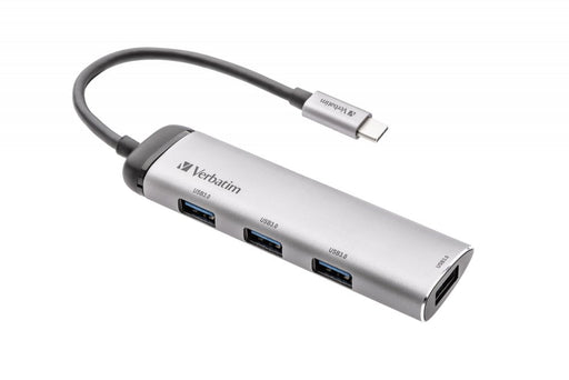 EAN 0023942491477 - Verbatim USB-C Multiport Hub USB 3.2 Gen 1 (3.1 Gen 1) Type-C 5000 Mbit/s Gris imagen 1