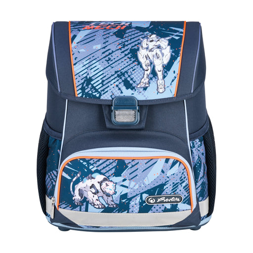 EAN 4008110397139 - Herlitz Loop Plus TechMech juego de mochila escolar Niño Poliéster Azul, Naranja imagen 2