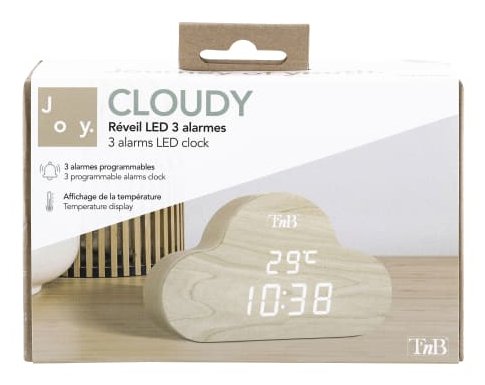 EAN 3303170112168 - T'nB CLOCKCLWD despertador Reloj despertador digital Madera imagen 4