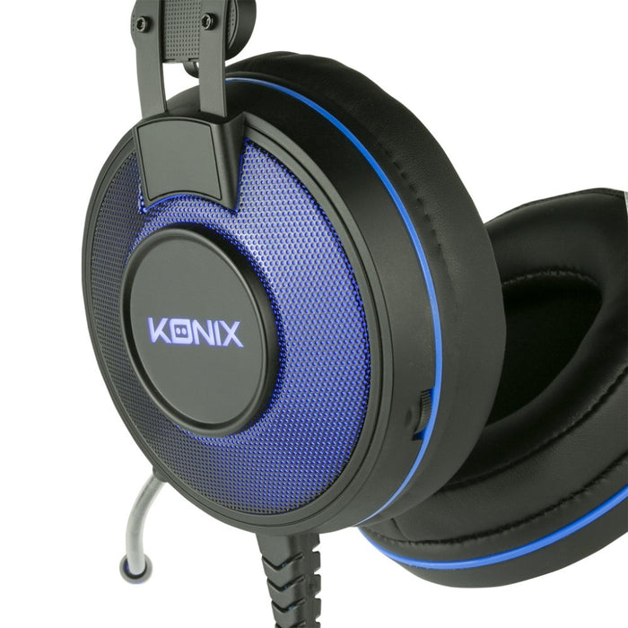 EAN 3328170272902 - Konix 61881105272 auricular y casco Auriculares Alámbrico Diadema Juego Negro, Azul imagen 9
