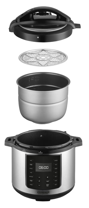 EAN 8595631036921 - Concept CK8001 olla multi-cocción 5,6 L 1000 W Negro, Acero inoxidable imagen 13