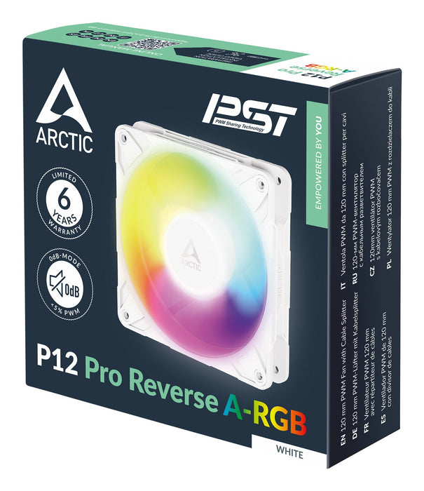 EAN 4895265000706 - ARCTIC Freezer P12 Pro Reverse A-RGB (White) Carcasa del ordenador Ventilador 12 cm Blanco 1 pieza(s) imagen 6
