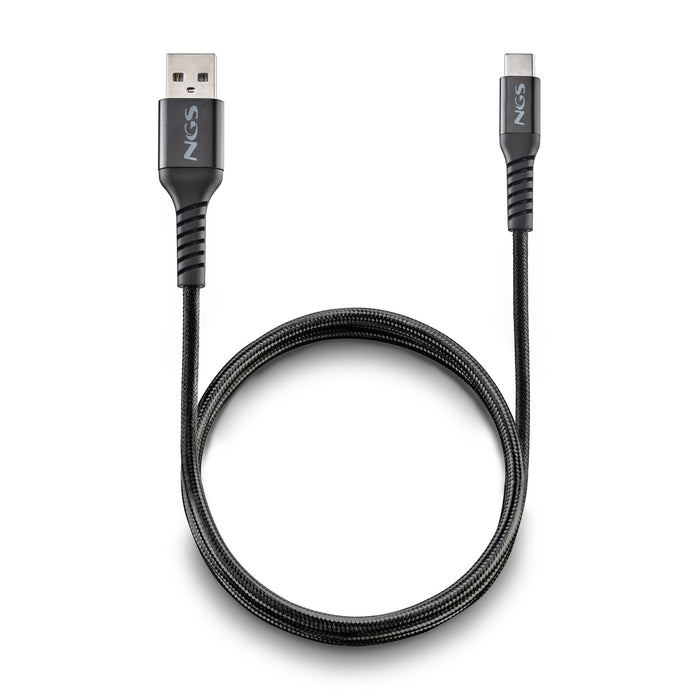 EAN 8435430626865 - NGS KNOT-AC cable USB USB 2.0 2 m USB A USB C Negro imagen 3