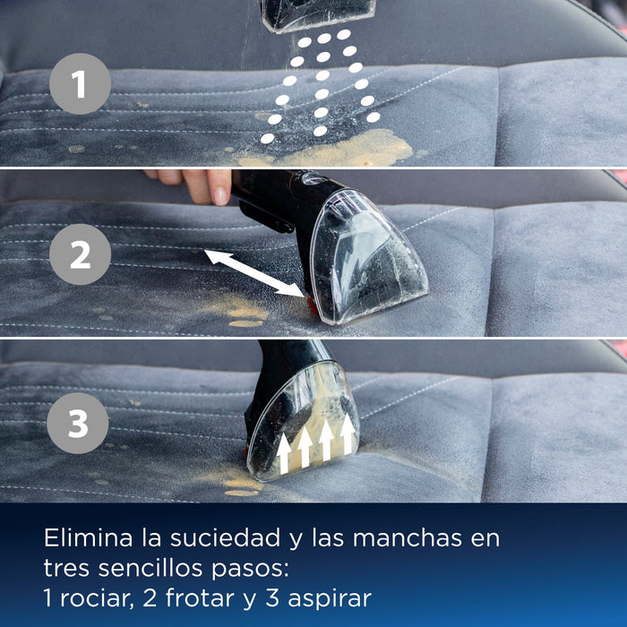 EAN 11120272369 - Bissell SpotClean Pet Pro Plus Limpiador a vapor de cilindro 2,8 L 750 W Negro, Transparente imagen 5