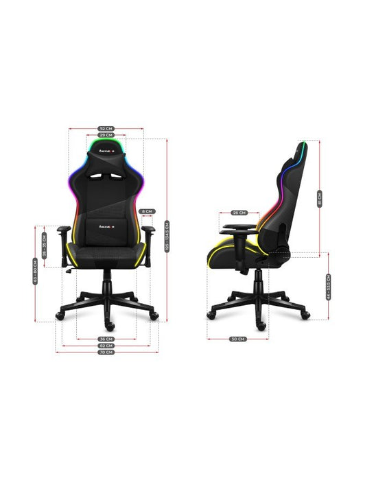 EAN 5903796013030 - Huzaro Force 6.2 RGB Silla para videojuegos de PC Asiento (de seguridad) de butaca Negro imagen 15
