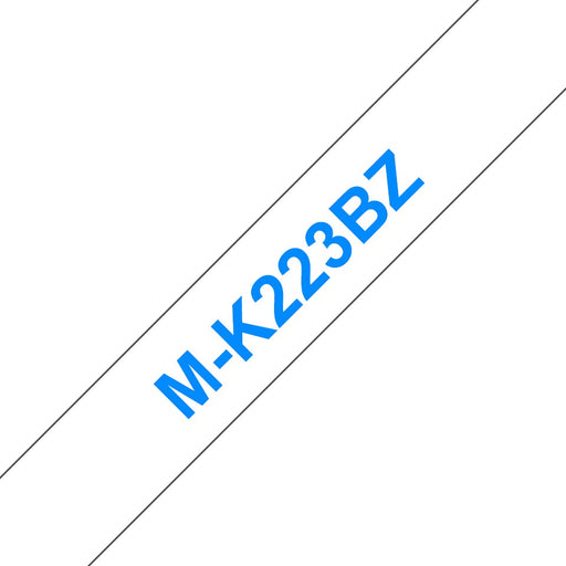 EAN 4977766624923 - Brother M-K223B cinta para impresora de etiquetas Azul sobre blanco imagen 1