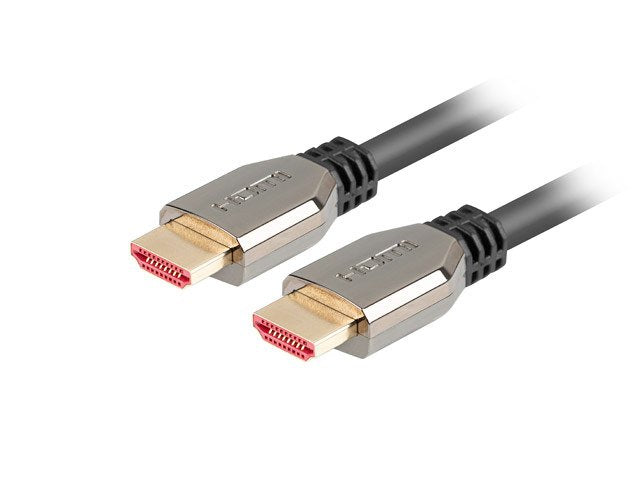 EAN 5901969428957 - Lanberg CA-HDMI-30CU-0010-BK cable HDMI 1 m HDMI tipo A (Estándar) Negro, Plata imagen 1