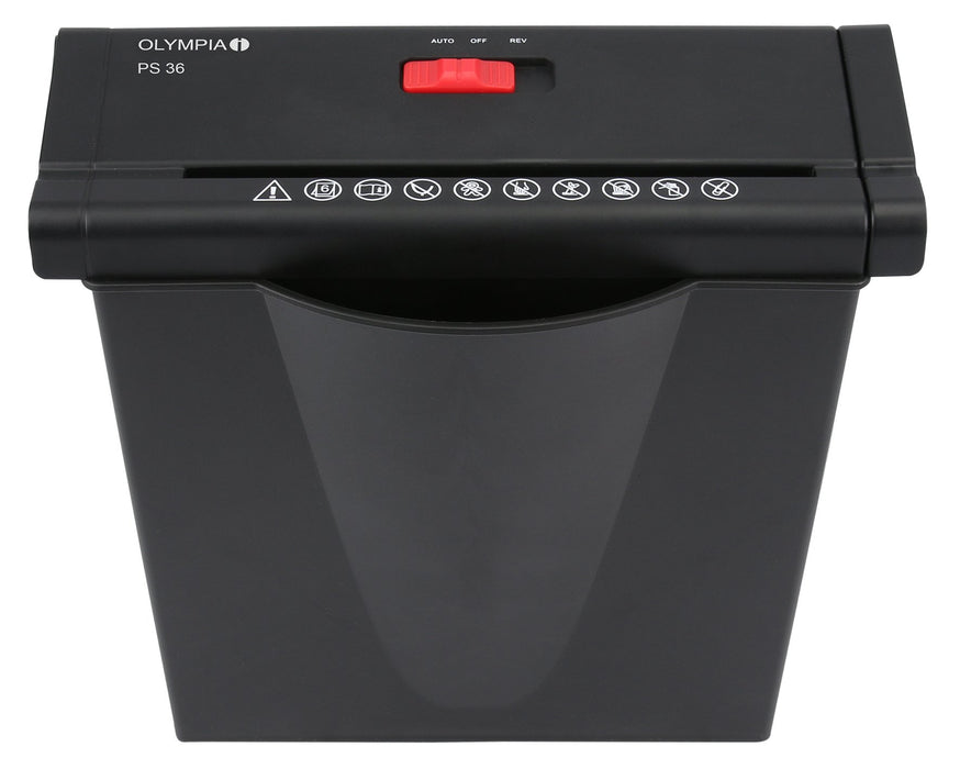 EAN 4030152027064 - Olympia PS 36 triturador de papel Corte en tiras 34 cm Negro imagen 4