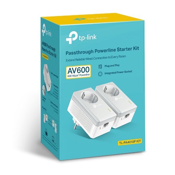 EAN 6935364031848 - TP-Link TL-PA4010P KIT V5 adaptador de red PowerLine 600 Mbit/s Ethernet Blanco 2 pieza(s) imagen 3