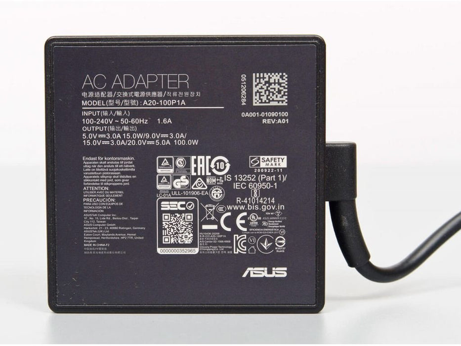 EAN 5704174532606 - ASUS 0A001-01090100 adaptador e inversor de corriente Interior 100 W Negro imagen 1