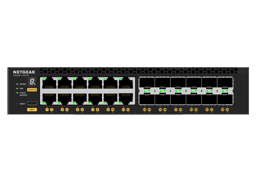 EAN 606449161458 - NETGEAR M4350-12X12F Gestionado L3 10G Ethernet (100/1000/10000) 1U Negro imagen 6