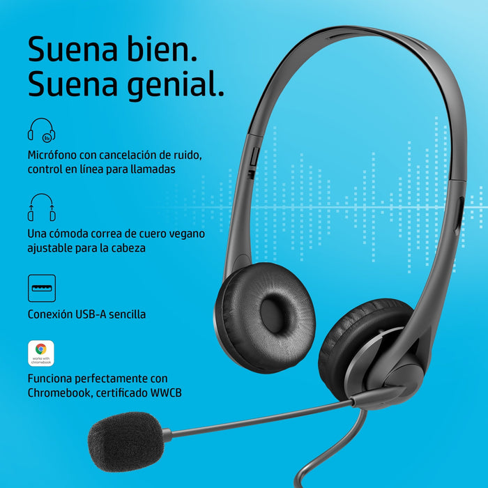 EAN 0195908812487 - HP Stereo USB Headset G2 Alámbrico Diadema Oficina/Centro de llamadas Negro imagen 6
