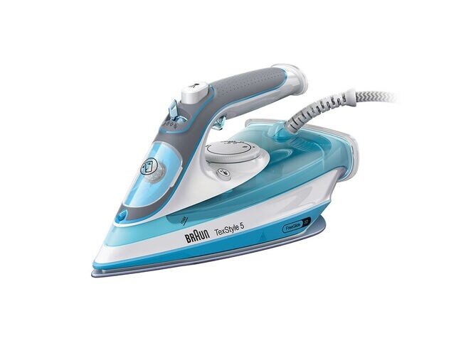 EAN 8021098270733 - Braun TexStyle 5 SI 5006 BL Plancha vapor-seco Suela de cerámica 2600 W Azul, Gris, Blanco imagen 1