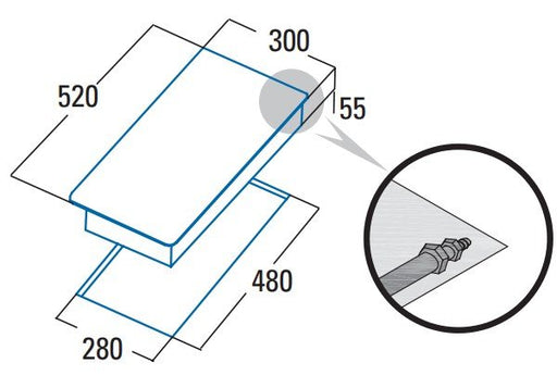EAN 8422248093743 - CATA SCI 3002 BK Negro Integrado 30 cm Encimera de gas 2 zona(s) imagen 2
