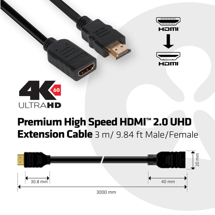 EAN 8719214470685 - CLUB3D CAC-1321 cable HDMI 3 m HDMI tipo A (Estándar) Negro imagen 4