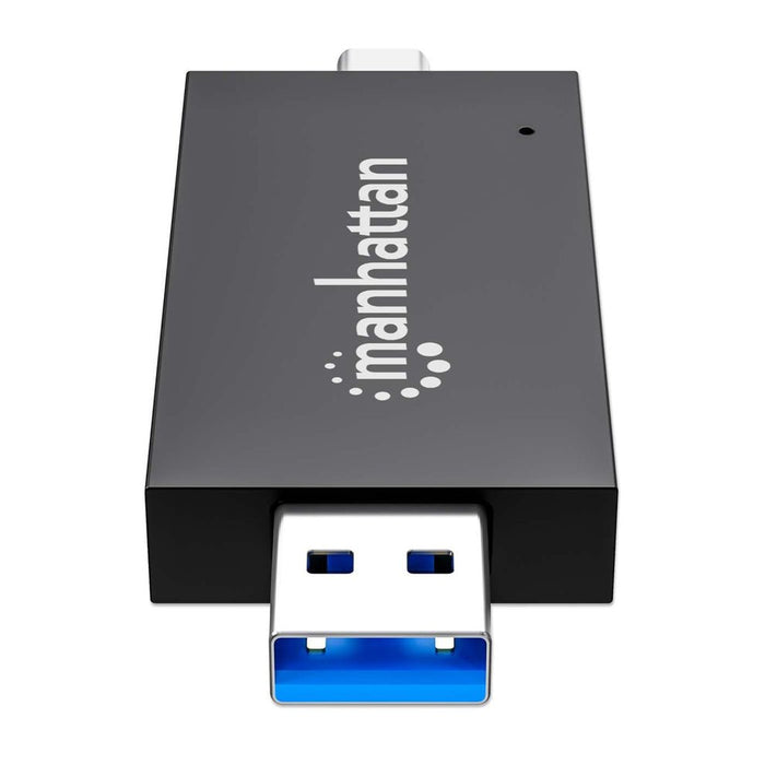 EAN 766623102735 - Manhattan 102735 lector de tarjeta USB 3.2 Gen 1 (3.1 Gen 1) Type-A/Type-C Negro, Transparente imagen 6