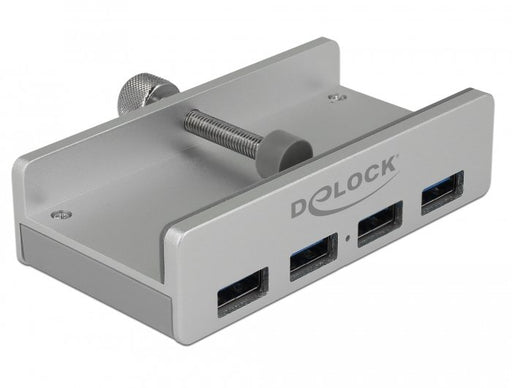 EAN 4043619640461 - DeLOCK 64046 hub de interfaz USB 3.2 Gen 1 (3.1 Gen 1) Type-A 5000 Mbit/s Plata imagen 1