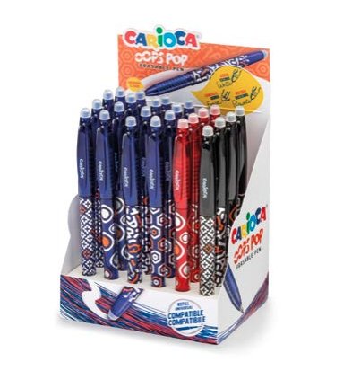 EAN 8003511410452 - Carioca 41045 bolígrafo Negro, Azul, Rojo Fino 24 pieza(s) imagen 1