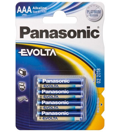 EAN 5410853044871 - Panasonic LR03 4-BL EVOLTA Batería de un solo uso AAA Alcalino imagen 1