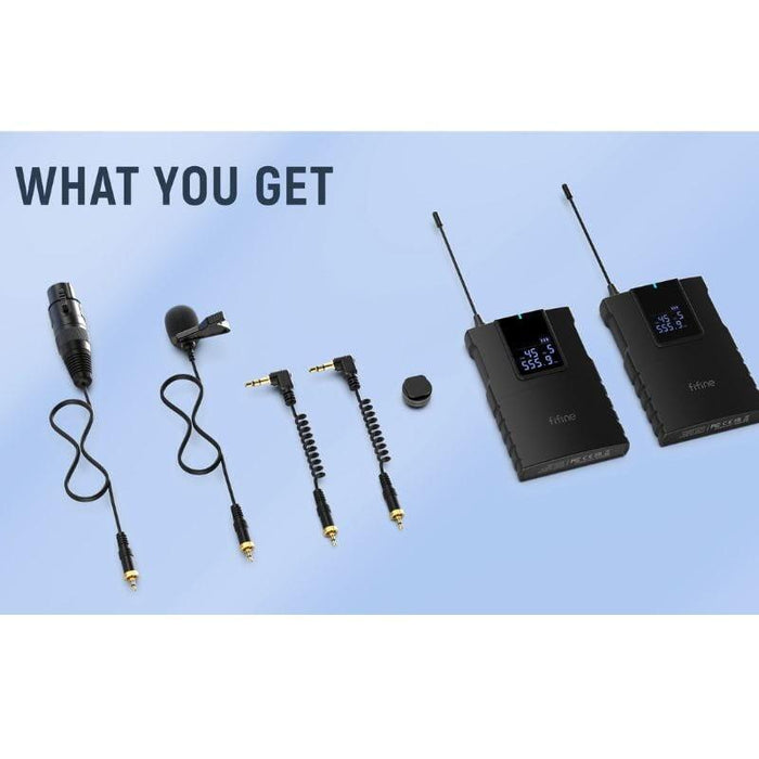 Fifine C8 Negro - Micrófono De Cámara Profesional Inalámbrico