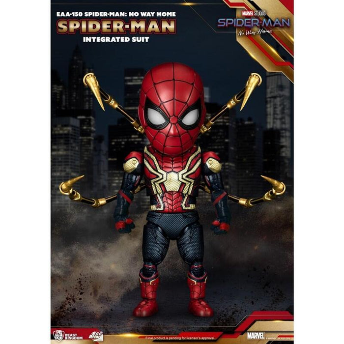 Figura Beast Kingdom Egg Attack Marvel Spider Man No Way Home Traje Integrado