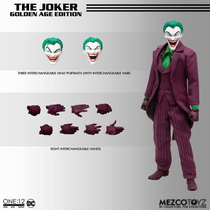 Figura Mezco Toyz Dc Universe One:12 Collective The Joker Golden Age Edition 17cm