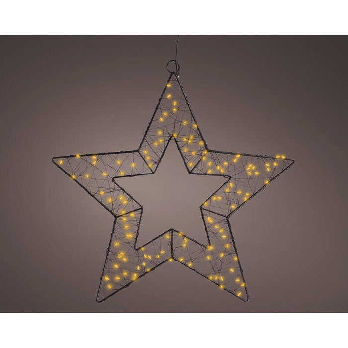 Figura Microled Estrella Metal, Exterior Ø38 Cm