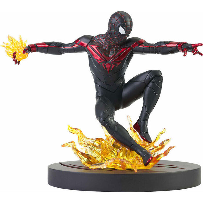 Figura Miles Morales Spiderman Ps5 Marvel Gallery Comid 23cm