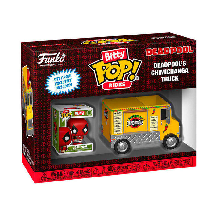 Figura Pack De 12 Unidades Bitty Pop Ride Marvel Deadpool - Deadpools Chimichanga Truck