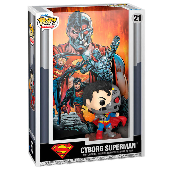 Figura Pop Comic Cover Dc Comics Cyborg Superman