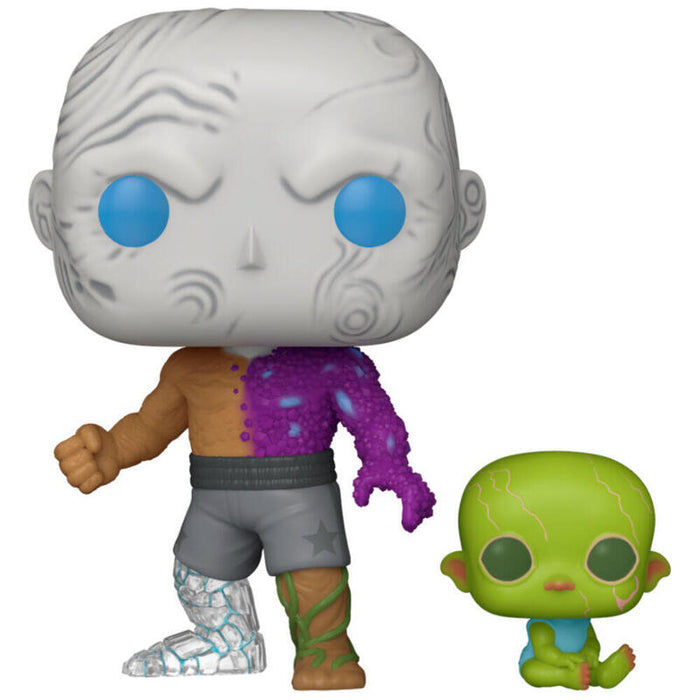Figura Pop! Dc Comics  Metamorpho Con El Bebé Joey