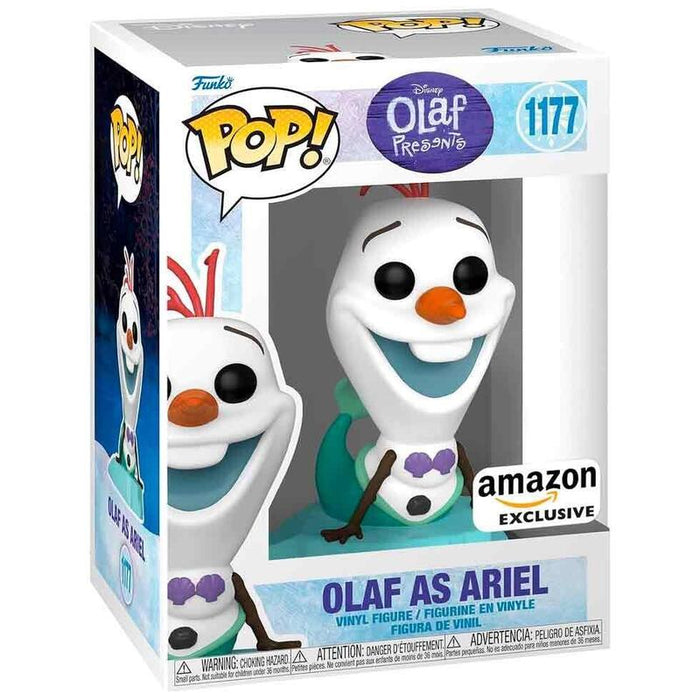 Figura Pop Disney Olaf Present - Olaf As Ariel Exclusive