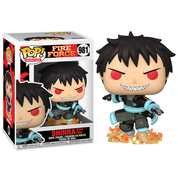 Figura Pop Fire Force Shinra With Fire