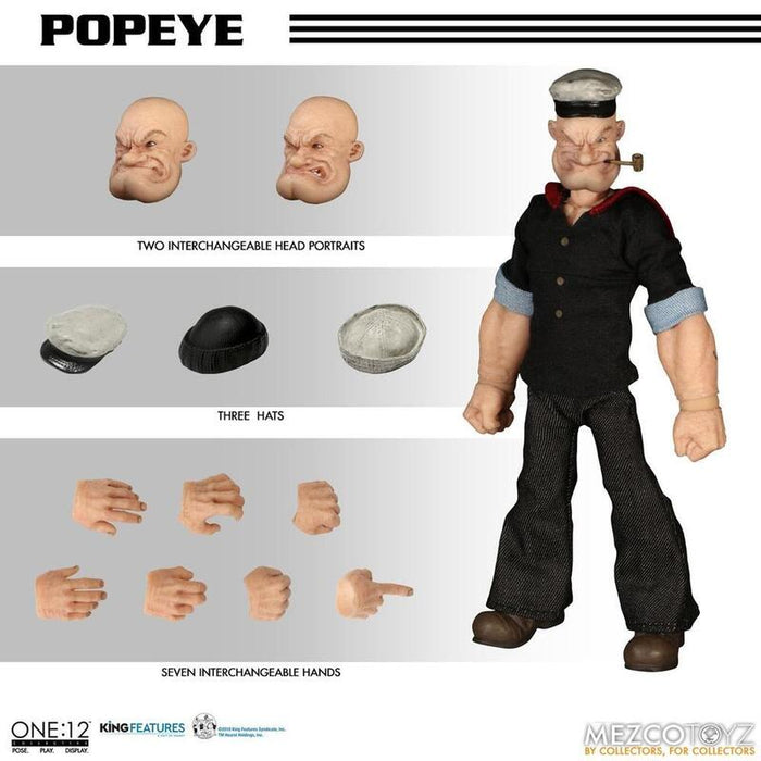 Figura Popeye Fig. 15,5 Cm Popeye One:12 Collective Re-Run