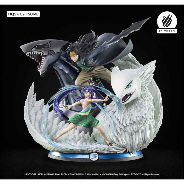 Figura Tsume Arts Fairy Tail Gajeel & Wendy Estatua Resina Escala 1 4 Hqs+