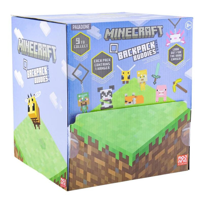 Figuras Con Colgante Backpack Budies Paladone Minecraft T2 9 Unidades