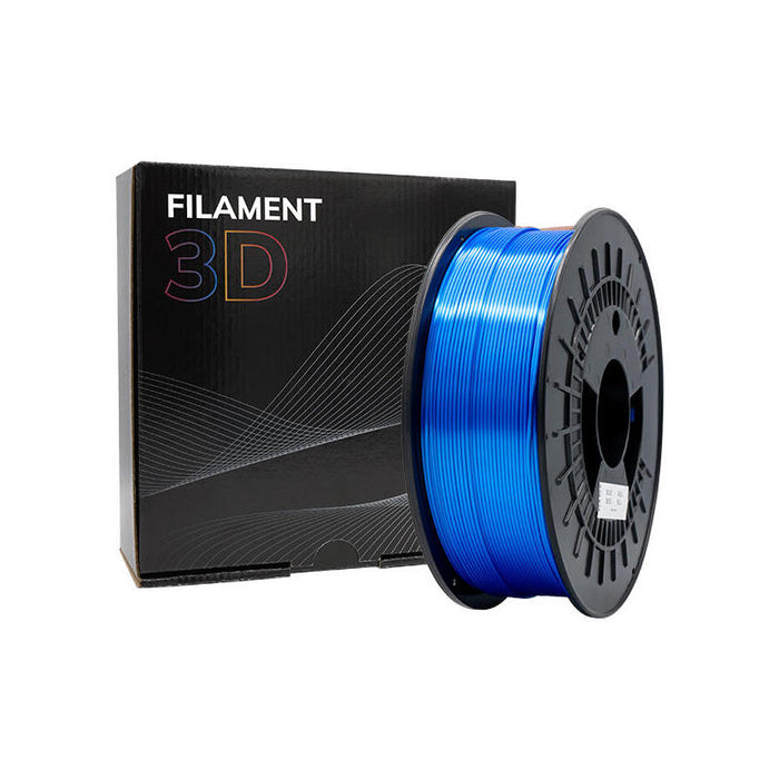 Filamento 3d Pla Silk - Diametro 1.75mm - Bobina 1kg - Color Azul