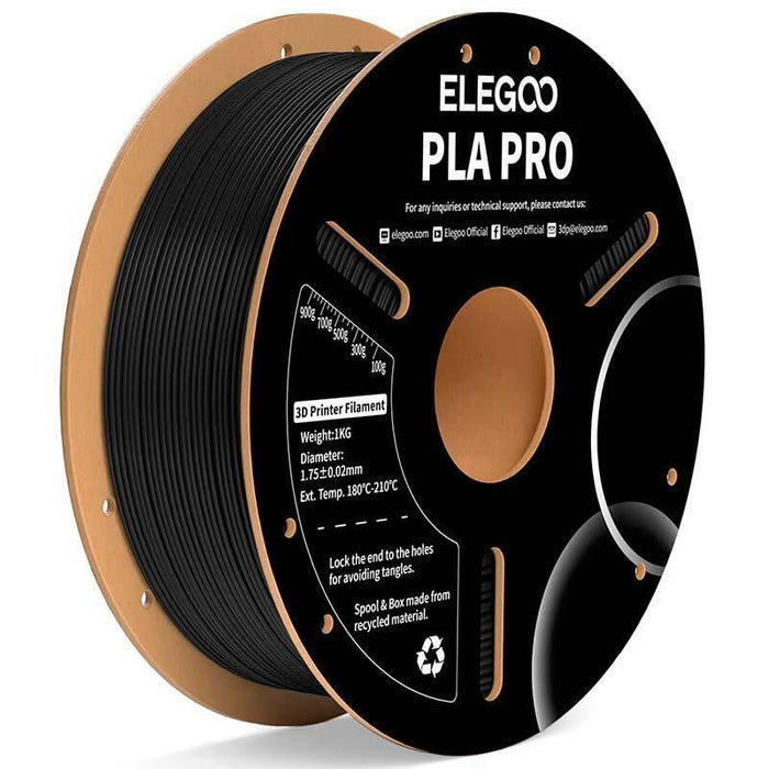 Filamento Elegoo Pla Negro Para Impresoras 3d Fdm 1.75mm Bobina De 1kg