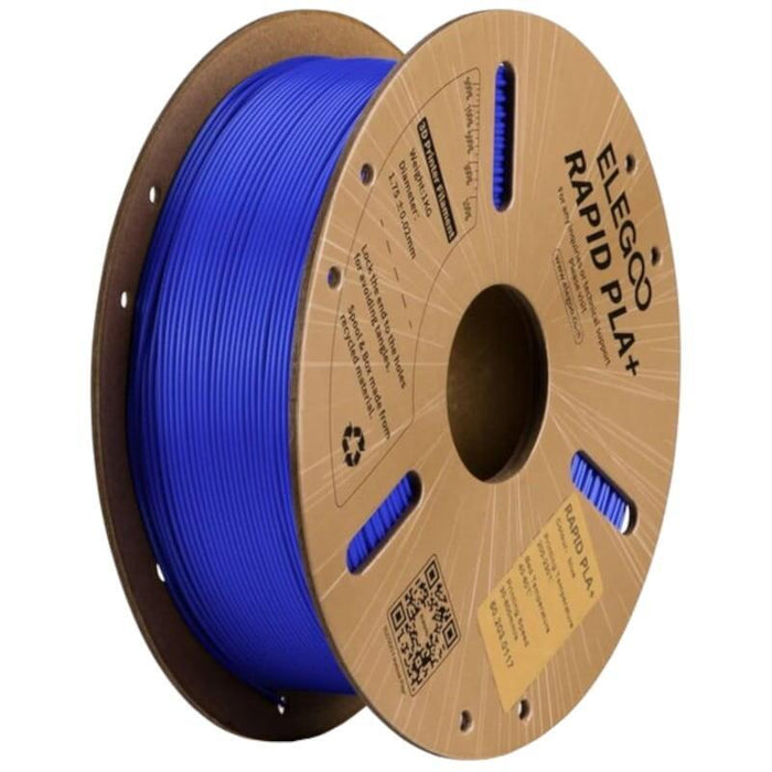 Filamento Elegoo Rapid Pla + (Plus) Azul - 1.75mm - Impresión De Alta Velocidad Hasta 600mm/S - Bobina De 1kg