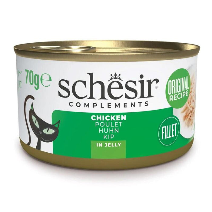 Filetes De Pollo Adulto Schesir En Gelatina 70g