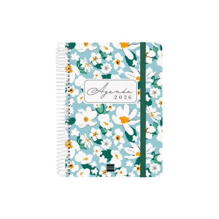 Finocam Agenda Cloe Espiral 16 Meses E10 Svh Cierre C/Goma Tapa Dura Verde 2025-2026