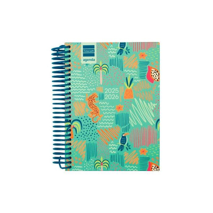 Finocam Agenda Diva Para Estudiantes Espiral 8º 1dp Selva 2025-2026