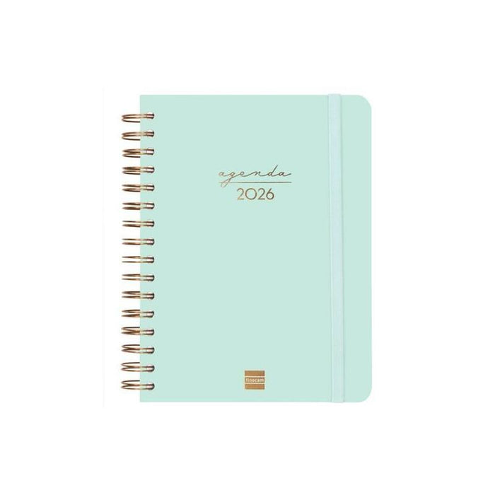Finocam Agenda Espiral Alma E10-155x212mm 1dp Tapa Dura Coral 2026