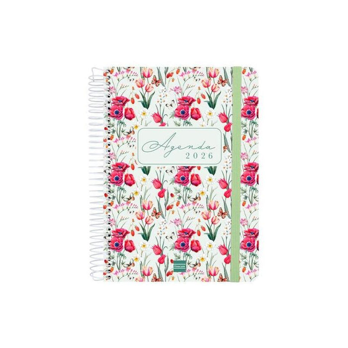 Finocam Agenda Espiral Cloe E10-155x212mm 1dp Tapa Dura Verde 2026