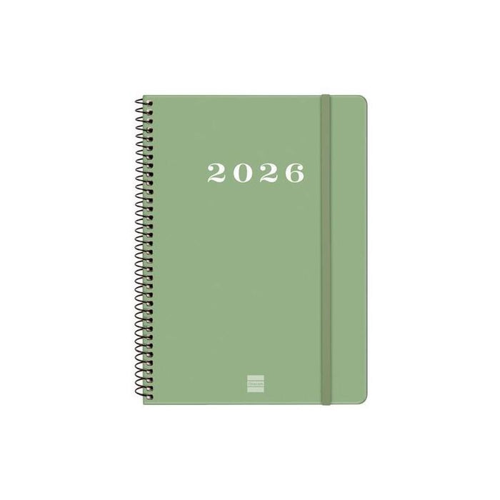 Finocam Agenda Espiral My E10-155x212mm Svh Tapa Dura Verde 2026