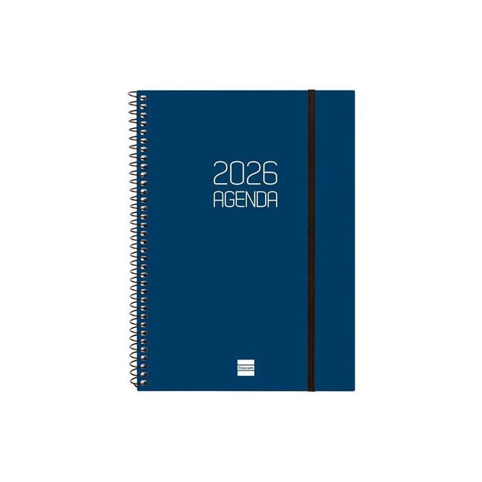Finocam Agenda Espiral Opaque E10-155x212mm Svh Tapa Pp Azul 2026