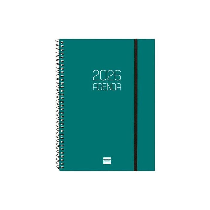 Finocam Agenda Espiral Opaque E10-155x212mm Svh Tapa Pp Verde 2026