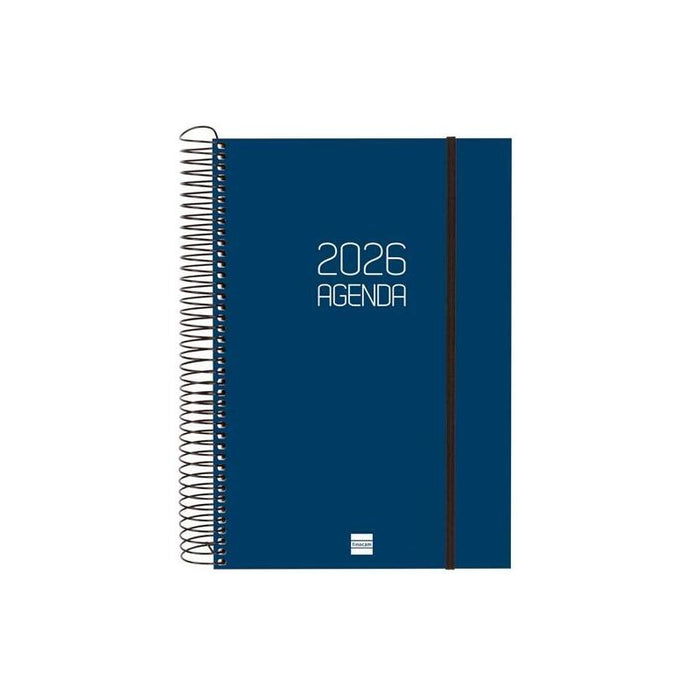 Finocam Agenda Espiral Opaque E11-165x242mm 1dp Tapa Pp Azul 2026
