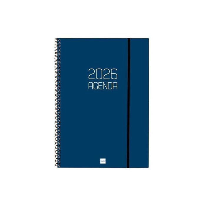 Finocam Agenda Espiral Opaque E40-210x297mm Svv Tapa Pp Azul 2026