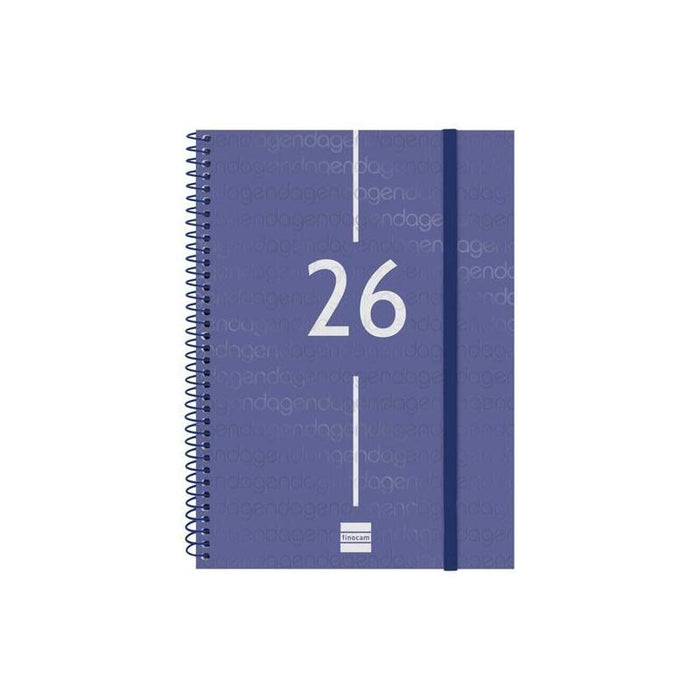 Finocam Agenda Espiral Year E10-155x212mm Svv Tapa Pp Azul 2026